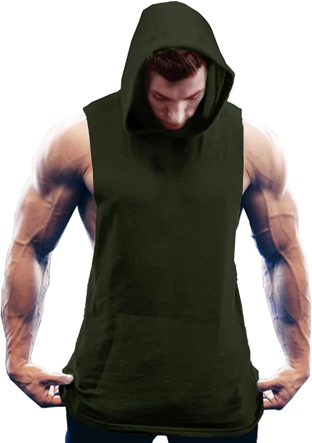 Workout Bodybuilding Muscle Sleeveless Hooded Tank Top (US Only) - Image 11