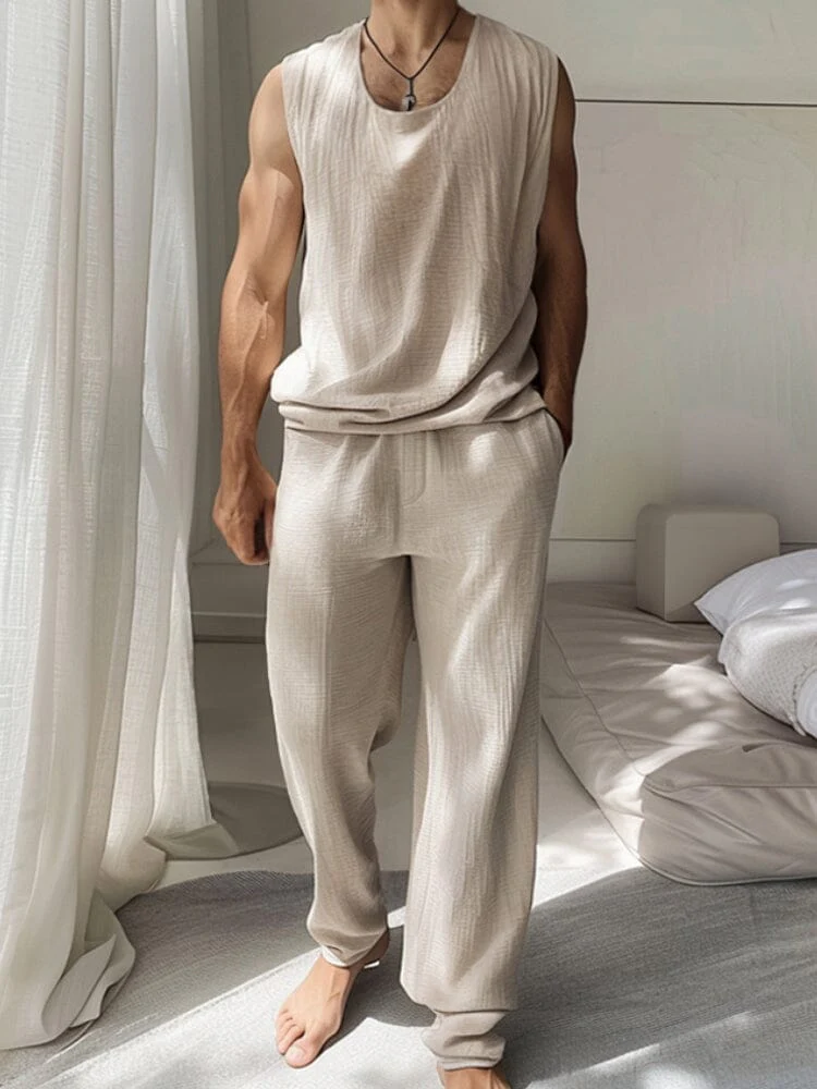 Cozy 100% Cotton Tank Top Set - Image 5