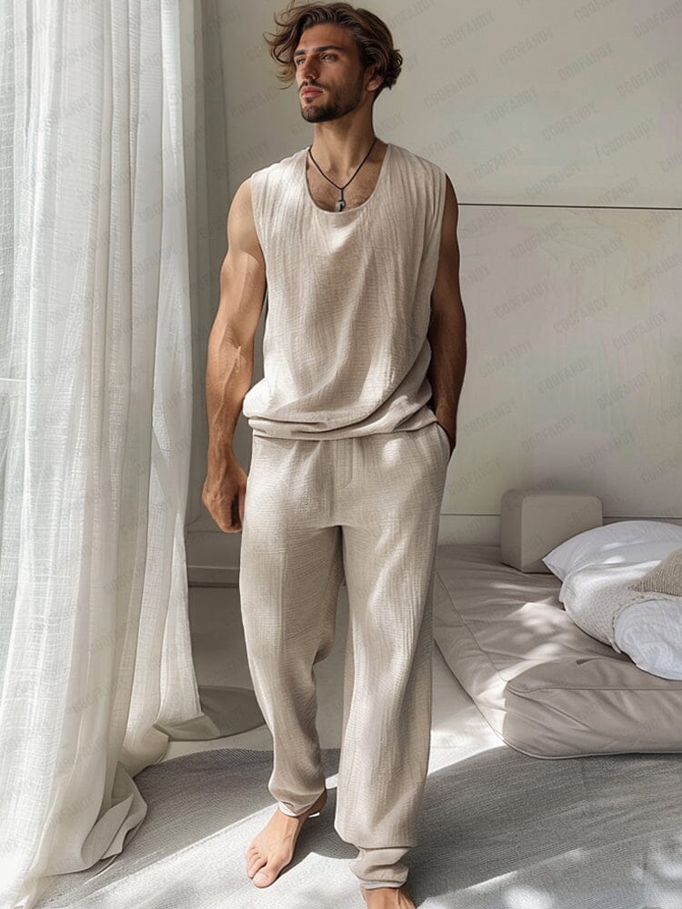 Cozy 100% Cotton Tank Top Set - Image 7