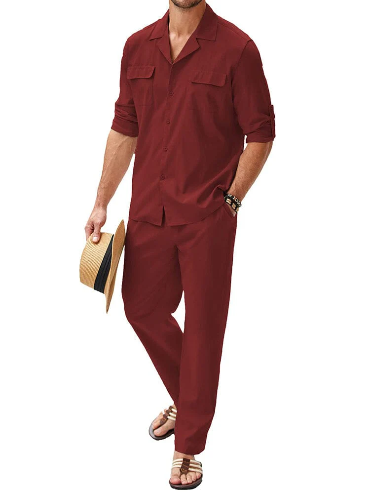Cozy Cotton Linen Shirt Sets (US Only) - Image 7
