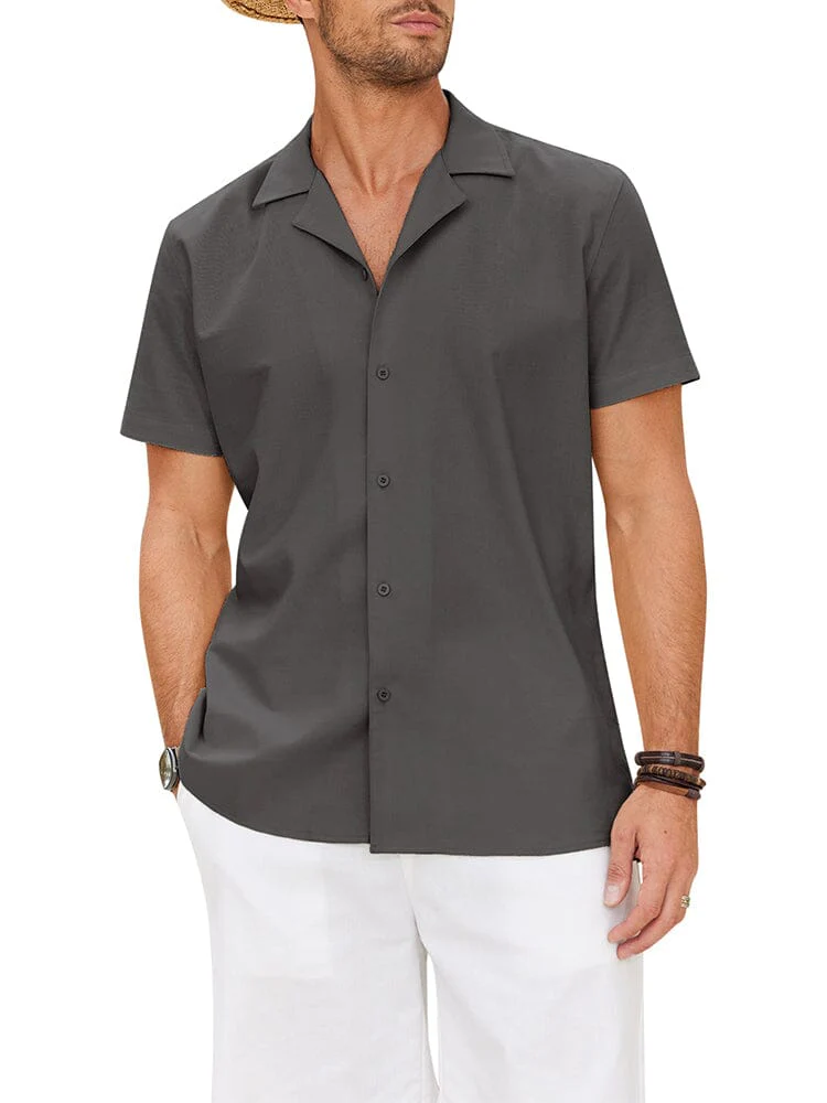 Cozy Linen Blend Lapel Shirt (US Only) - Image 4
