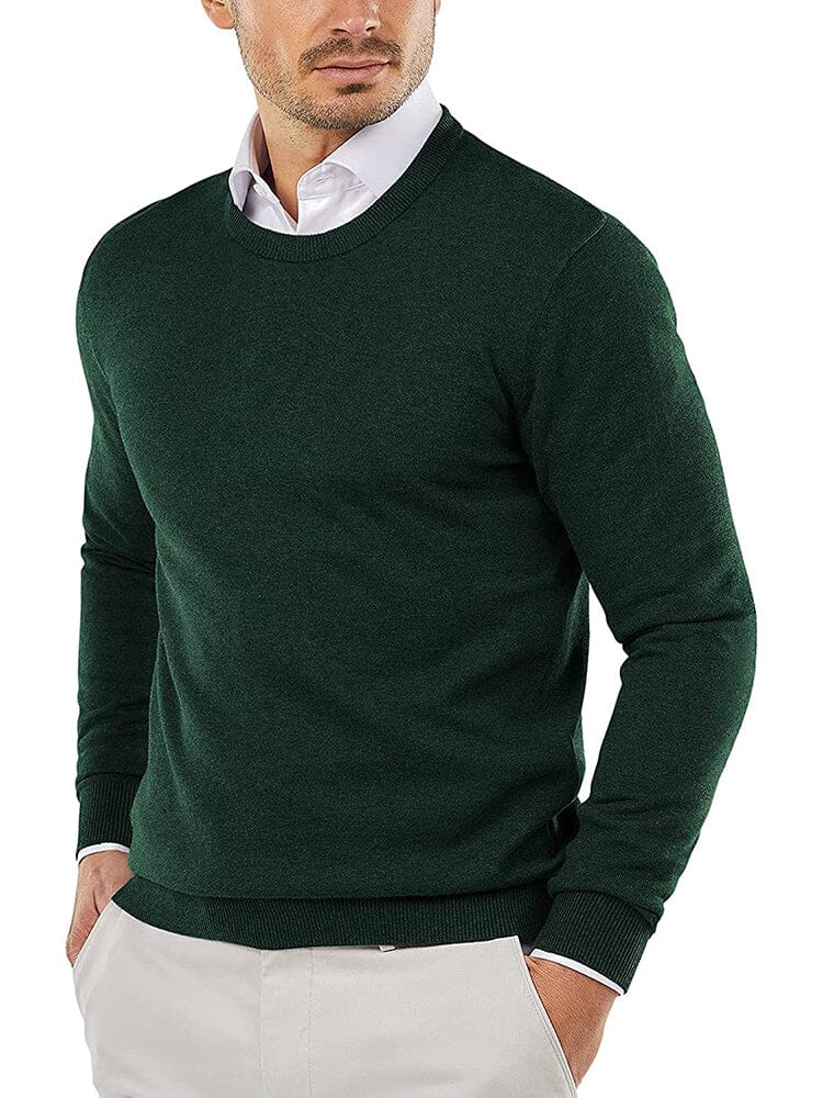 Crew Neck Slim Fit Pullover Knitted Sweater (Live Only) - Image 14