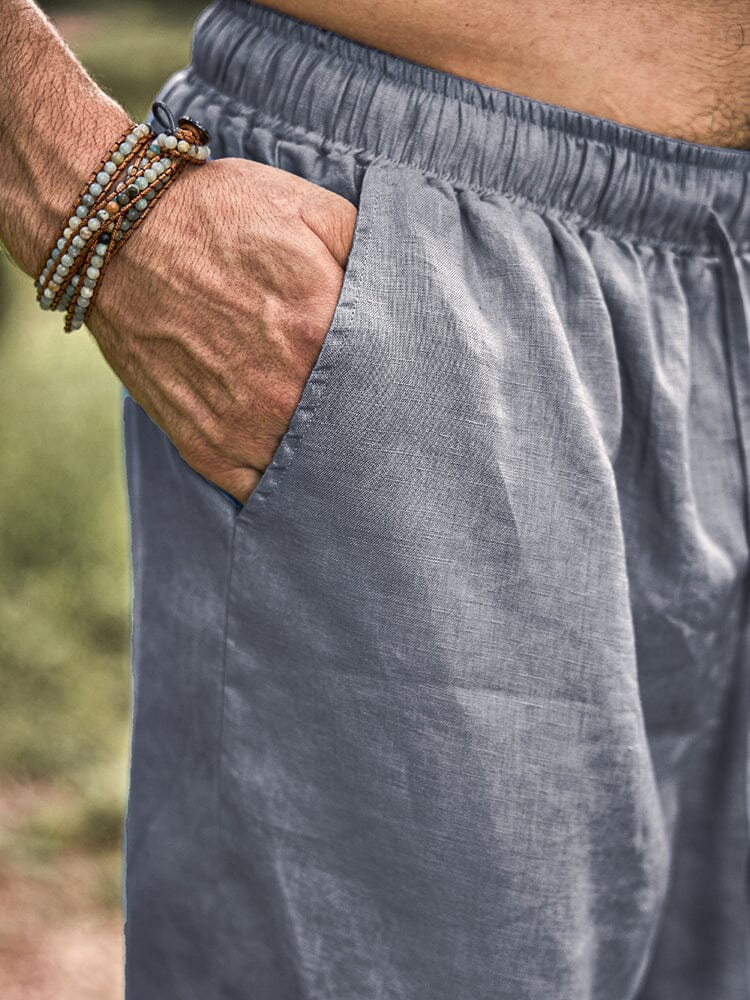 Eco-friendly 100% Linen Shorts - Image 5