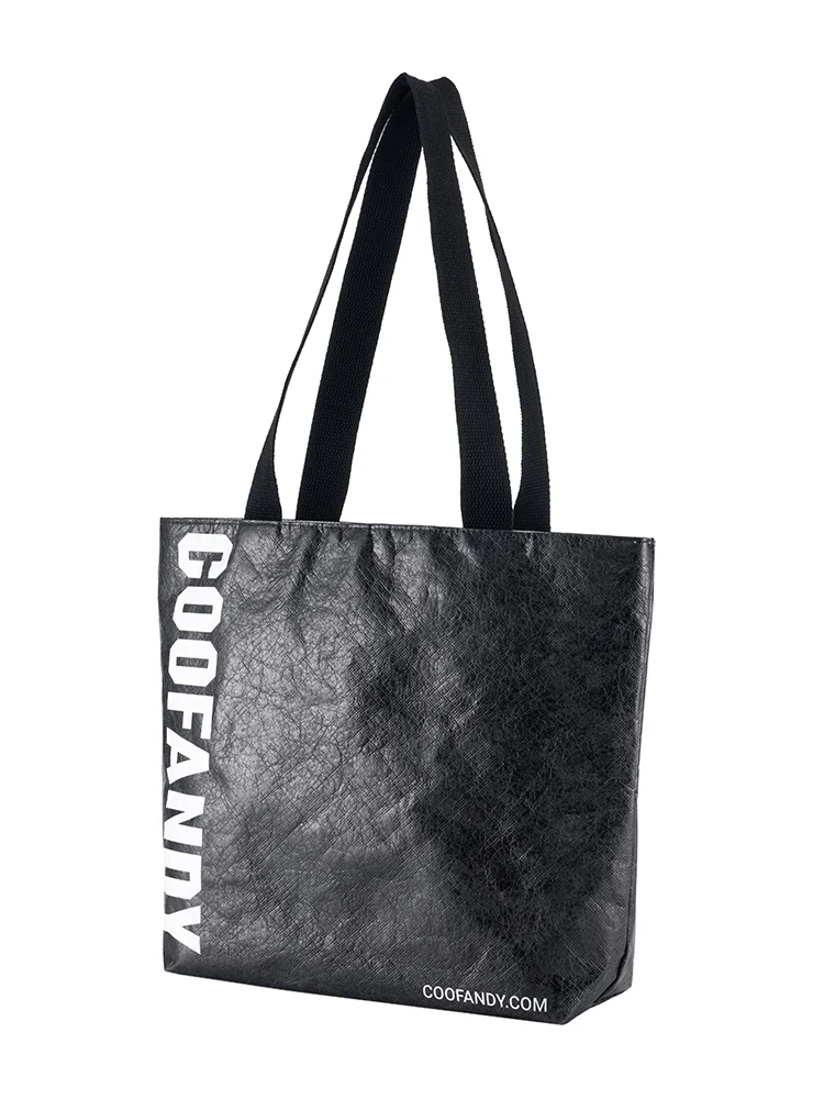 Eco-Friendly DuPont Crinkle Texture Tote Bag - Image 2