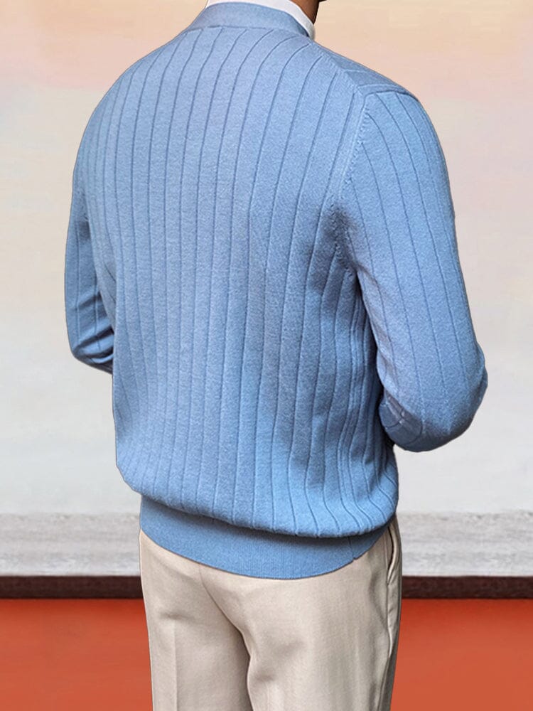 Elegant V-Neck Knit Cardigan - Image 5