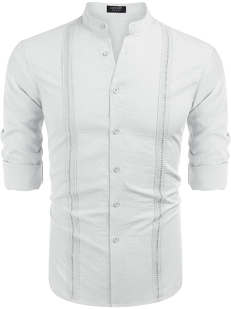 Embroidered Guayabera Linen Shirt (US Only) - Image 13