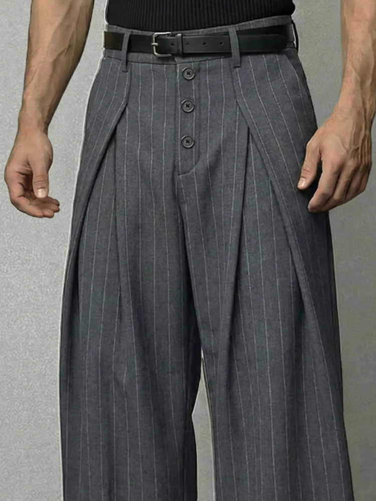 Essentail Stripe Wide-Leg Pants - Image 3