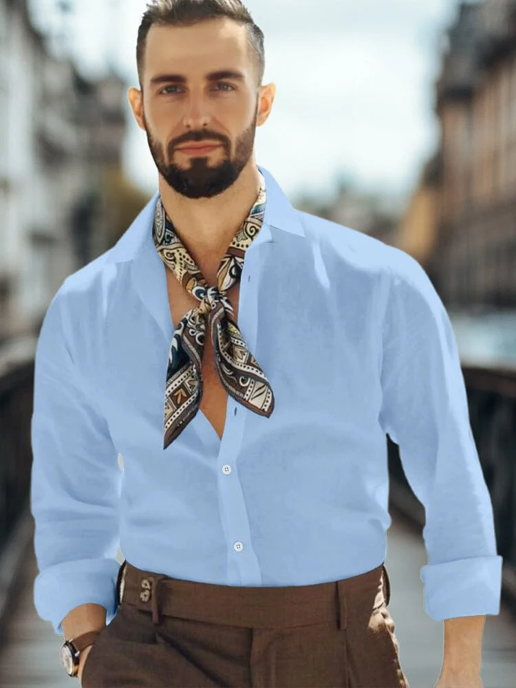 Essential Basic Solid Cotton Shirt - Image 3