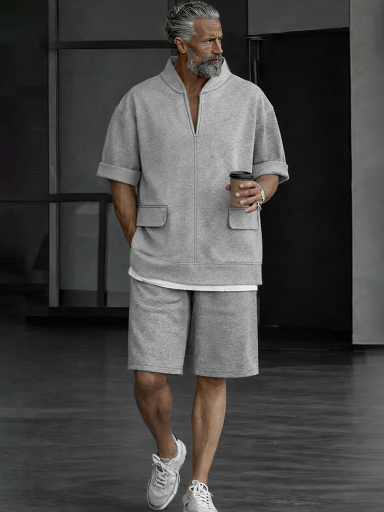Essential Sporty Short Sleeves Top and Shorts Set - Image 2