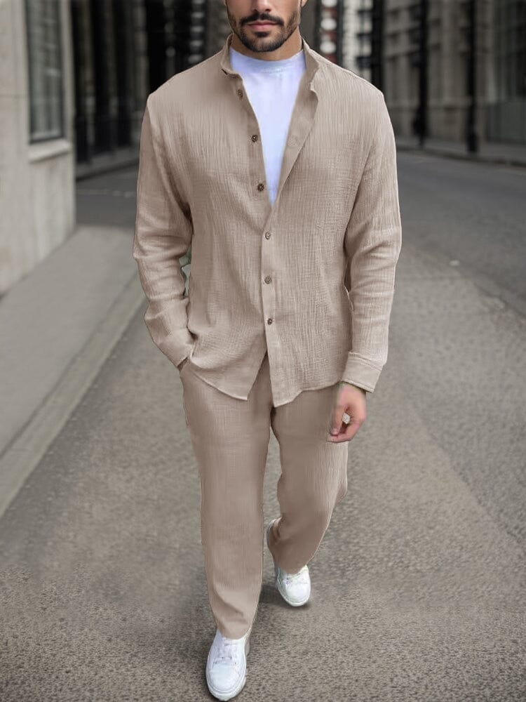 Essential Spring Textured Shirt Set - Image 4