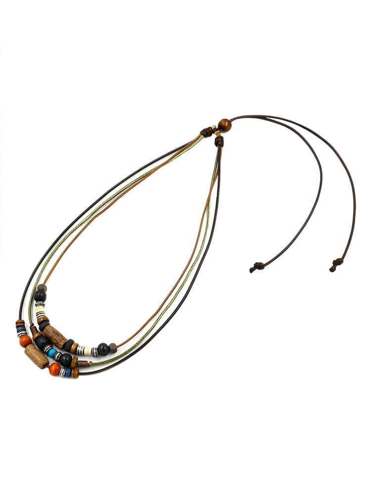 Ethnic Style Beaded Necklace - Image 3
