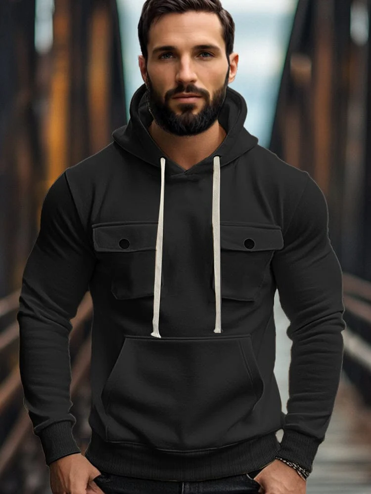 Everyday Comfort Fleece Cargo Hoodie - Image 2