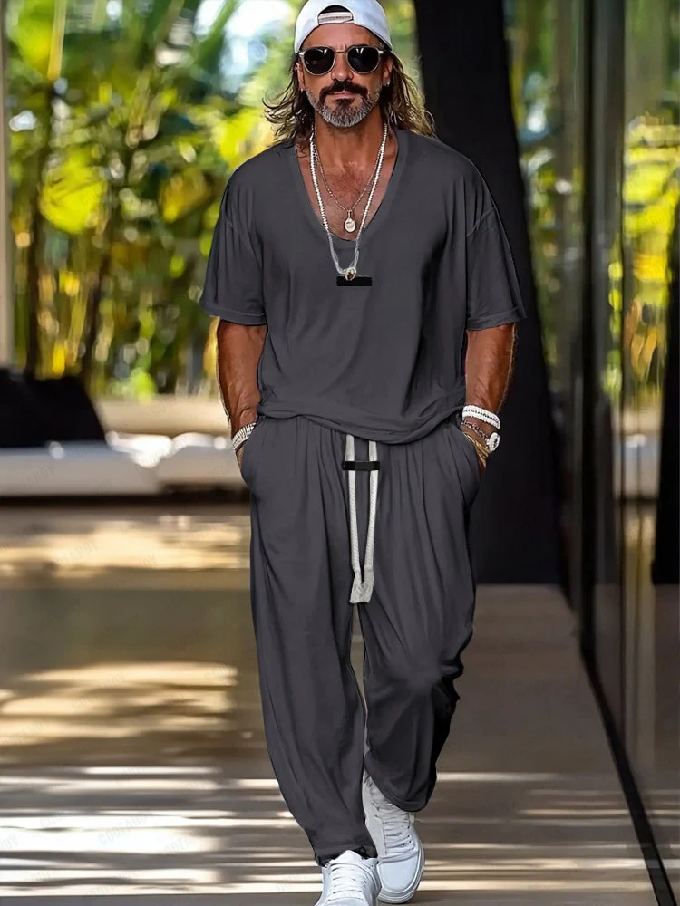 Everyday Comfort T-Shirt Pants Set - Image 6