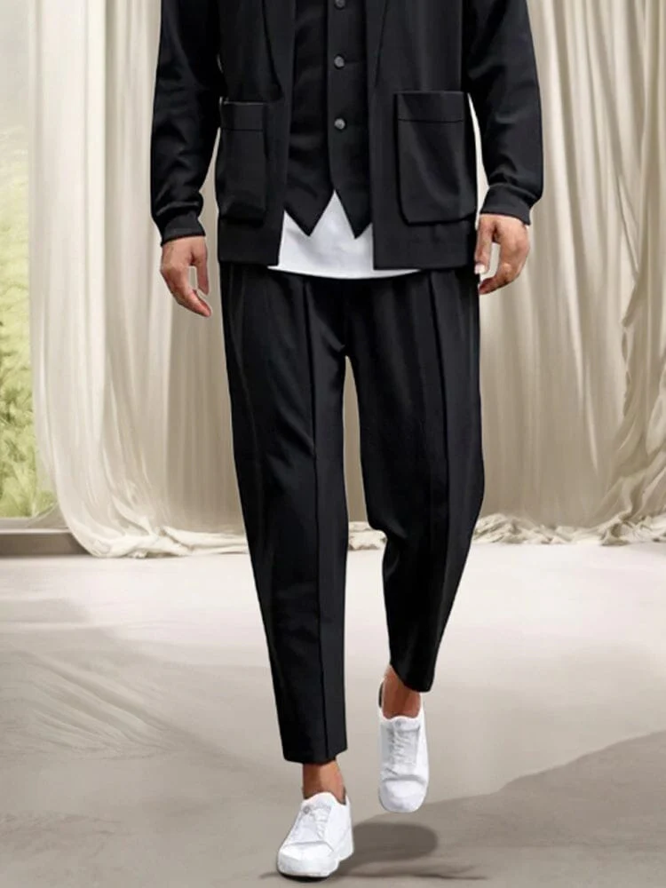 Fake Two-Piece Outerwear and Pants Set - Image 4