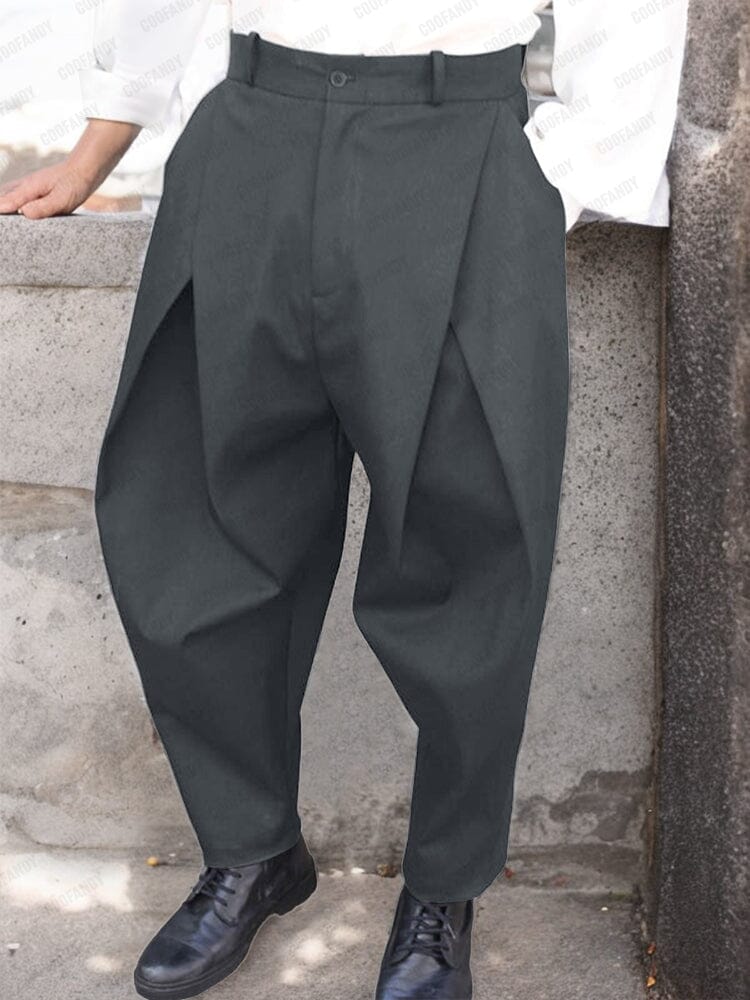Fashion Cross Pleated Pants - Image 2