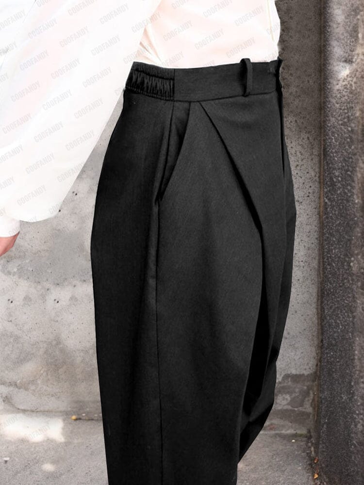 Fashion Cross Pleated Pants - Image 3