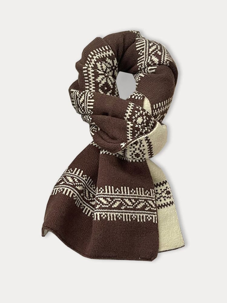 Fashion Jacquard Knit Scarf - Image 2