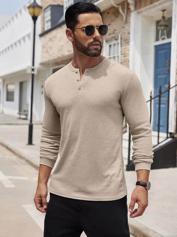 Fashion Lightweight Pullover Henley Shirt (US Only) - Image 18