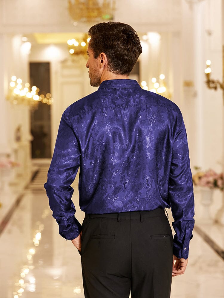Floral Printed Long Sleeve Dress Shirt (US Only) - Image 15