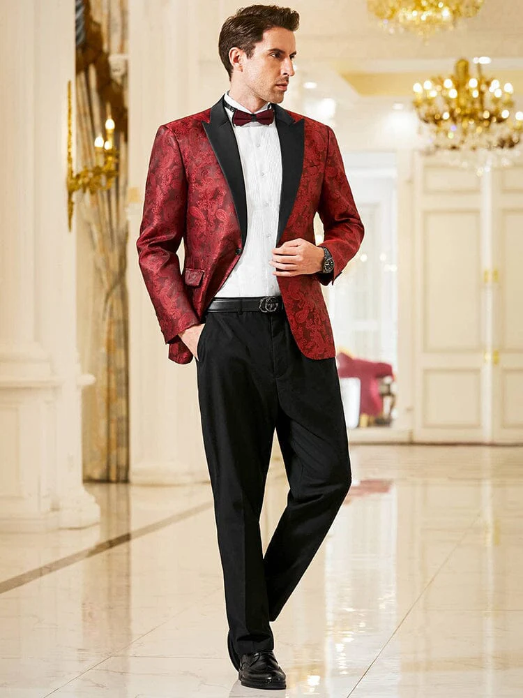 Floral Tuxedo Paisley Suit Jacket (US Only) - Image 9