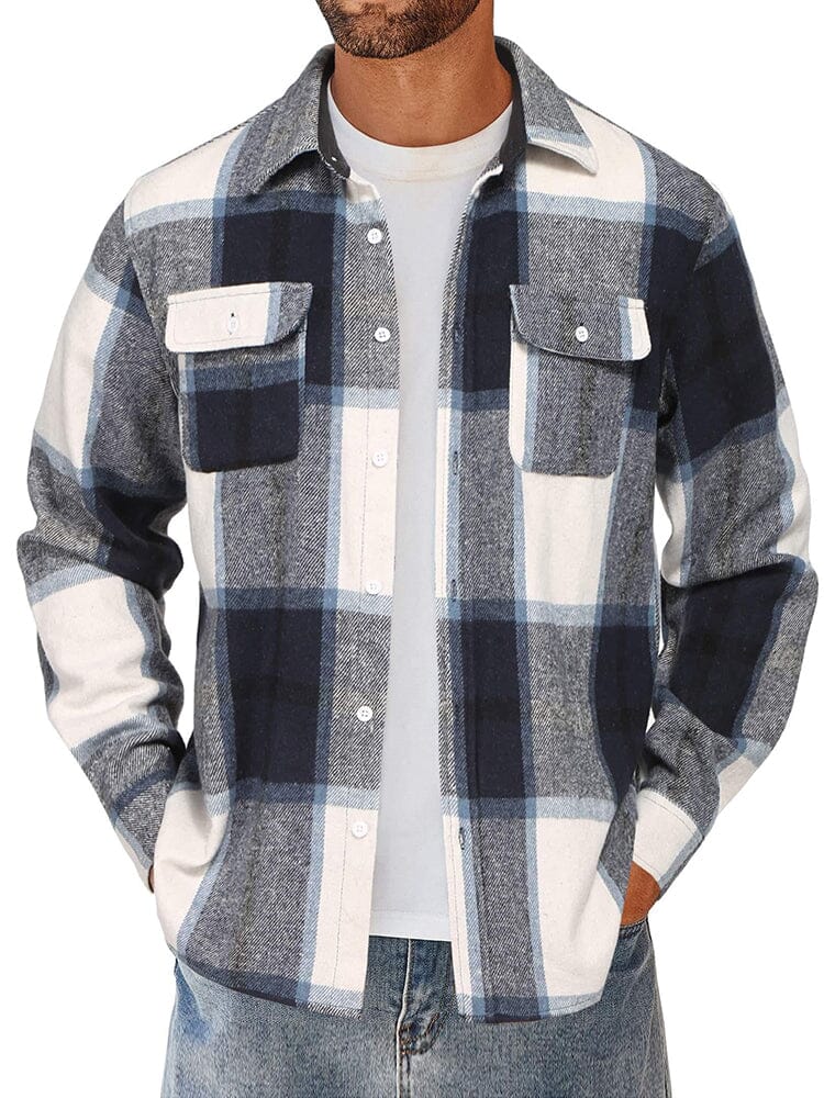 Leisure Checked Flannel Shirt - Image 3