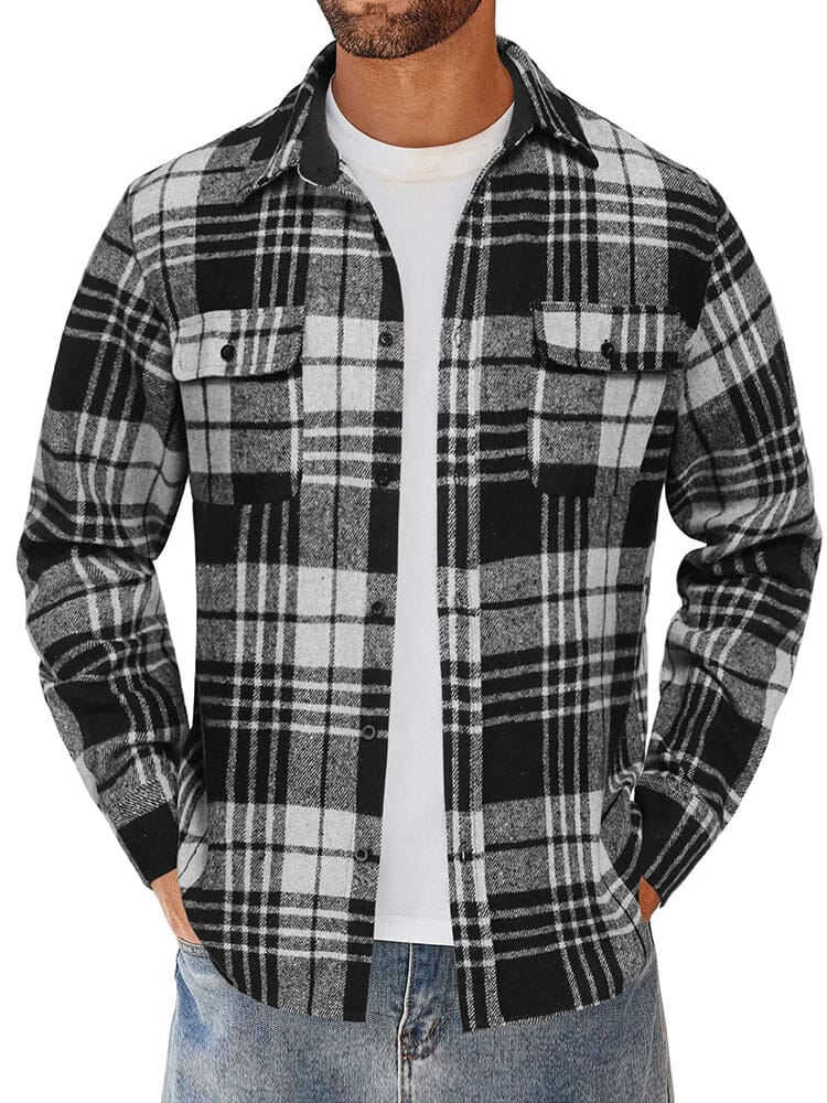 Leisure Checked Flannel Shirt - Image 5