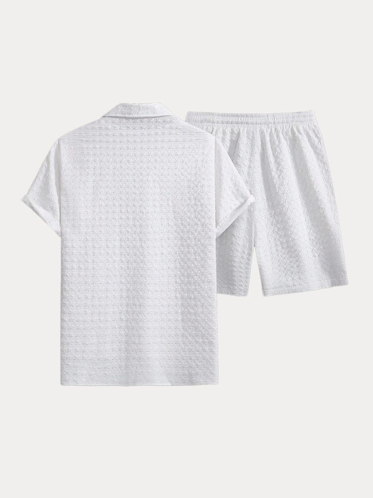 Leisure Textured 2-Piece Shirt Outfits - Image 5