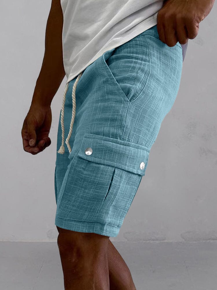 Lightweight 100% Cotton Cargo Shorts - Image 3