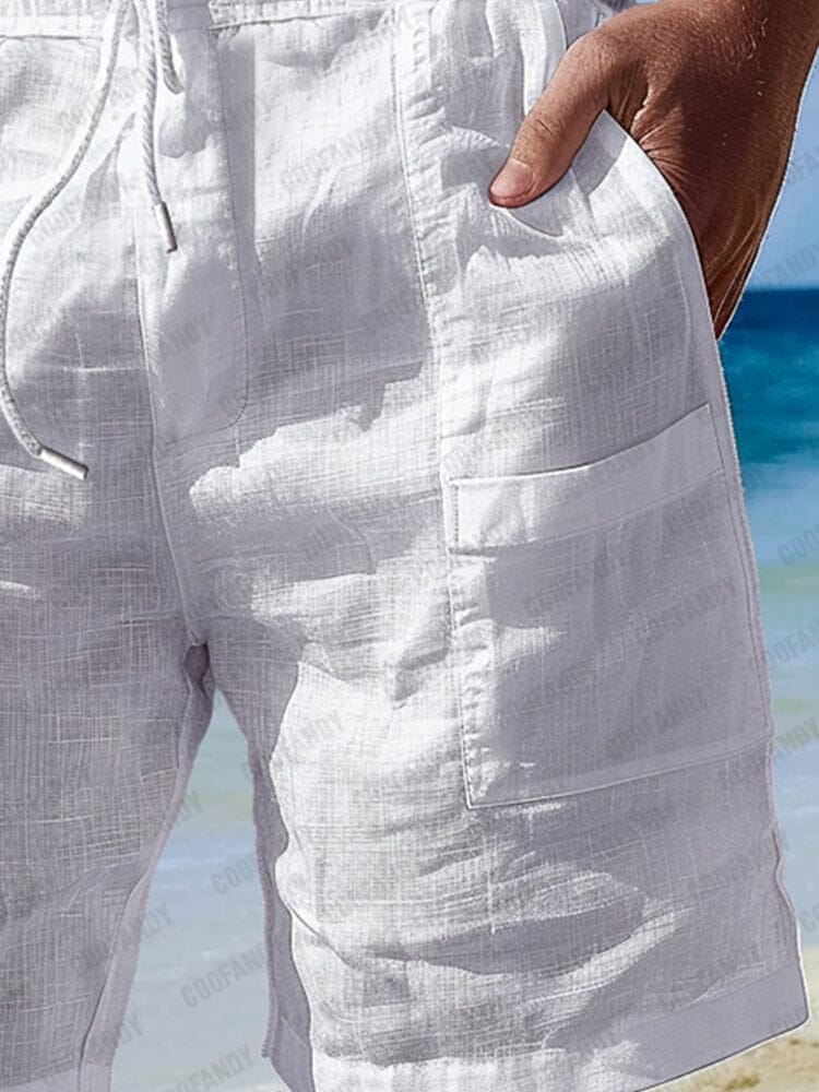 Lightweight Multi Pockets 100% Cotton Shorts - Image 5