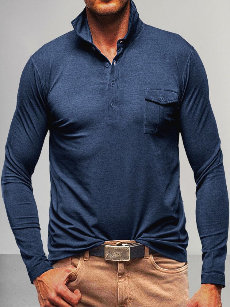 Lightweight Solid Polo Shirt - Image 3