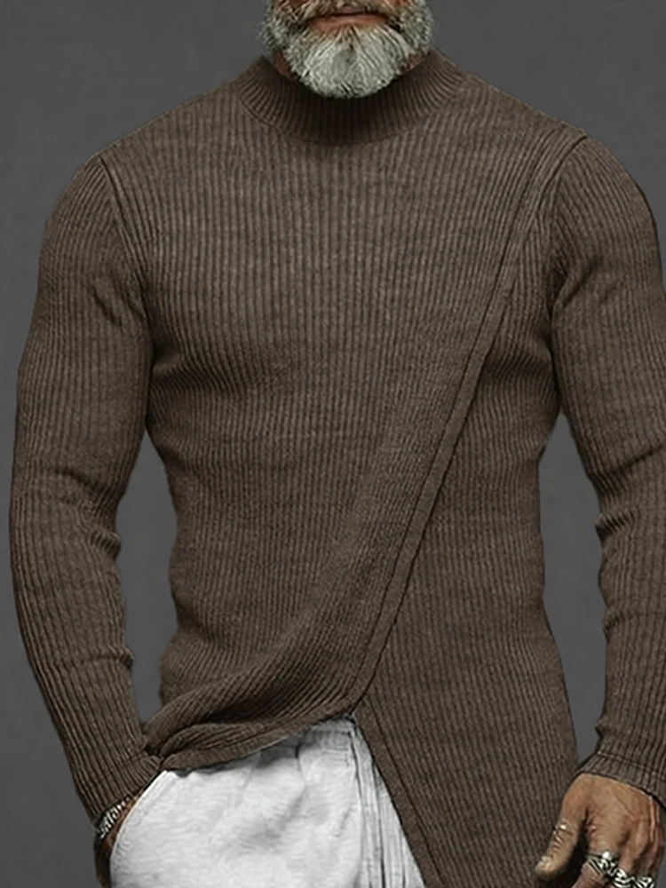 Long Style Slit Design Pullover Top - Image 3