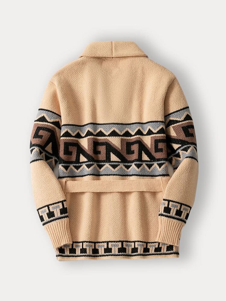 Luxe Knitted Jacquard Cardigan - Image 2