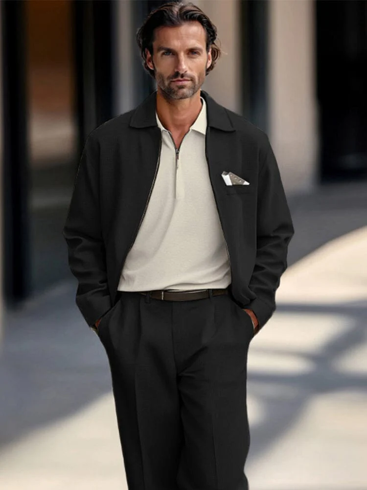 Luxury Elegant Jacket Pants Set - Image 7