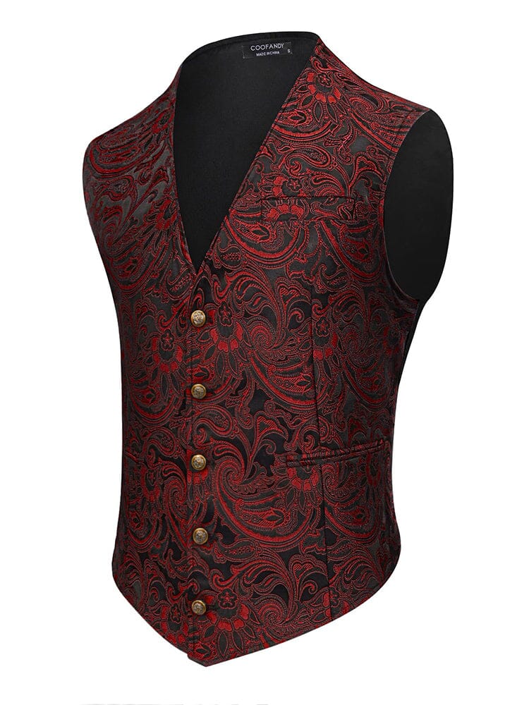 Luxury Paisley Tuxedo Vest (US Only) - Image 3