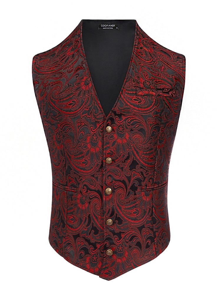 Luxury Paisley Tuxedo Vest (US Only) - Image 7