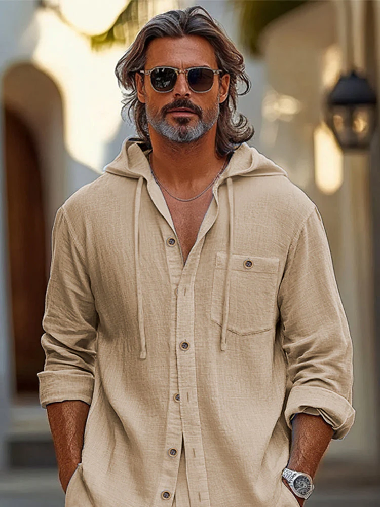 Minimalist Comfort Hooded Cotton Set - Image 3