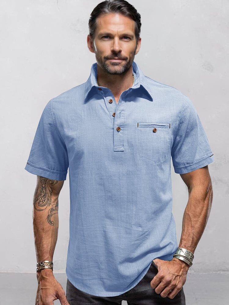 Minimalist Linen Style Shirt - Image 3