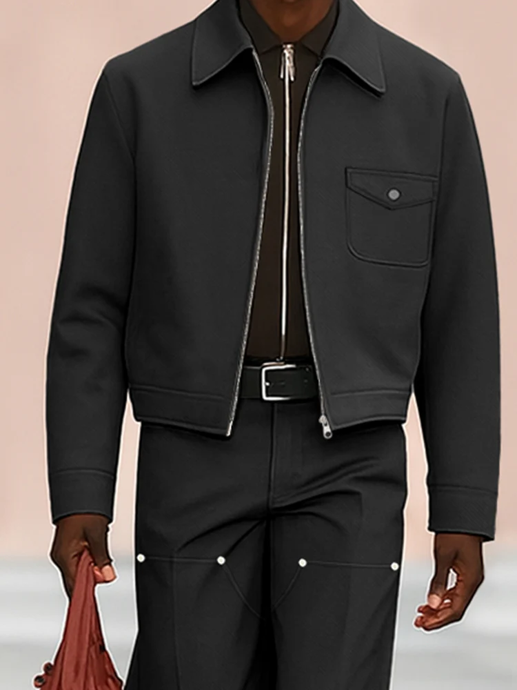 Modern 100% Cotton Jean Jacket Pants Set - Image 3