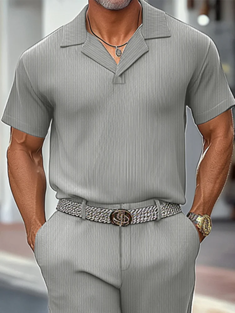 Modern Comfort Pit-stripe Matching Set - Image 3