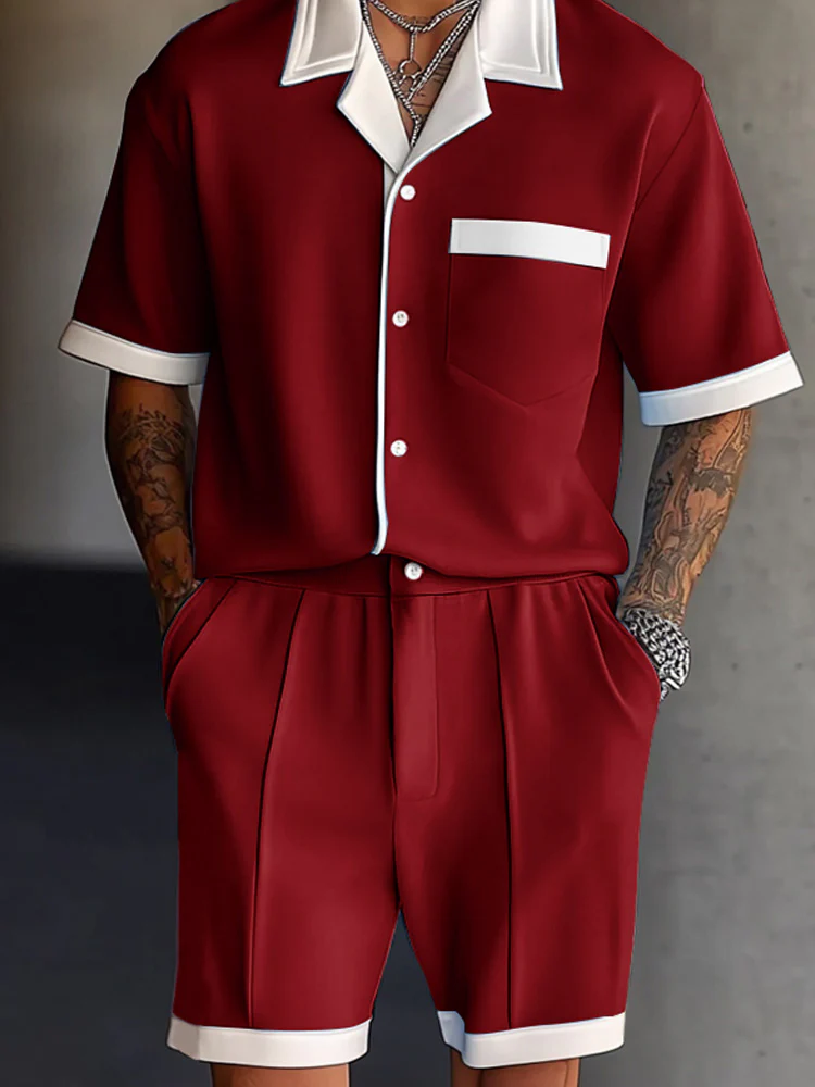Modern Contrast Color Daily Wear Set - Image 4