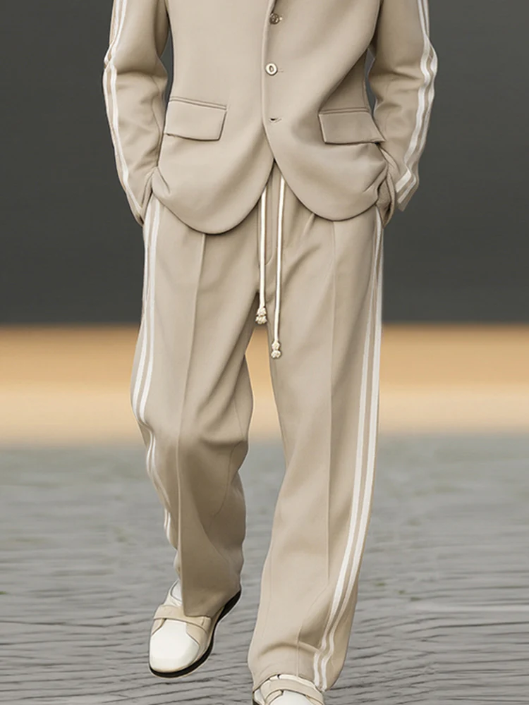 Modern Side Striped Blazer Suit Set - Image 4