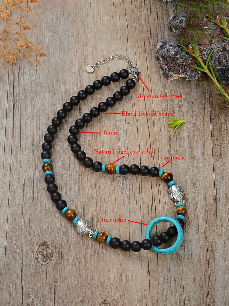 Mystic Ring Beaded Necklace - Image 6