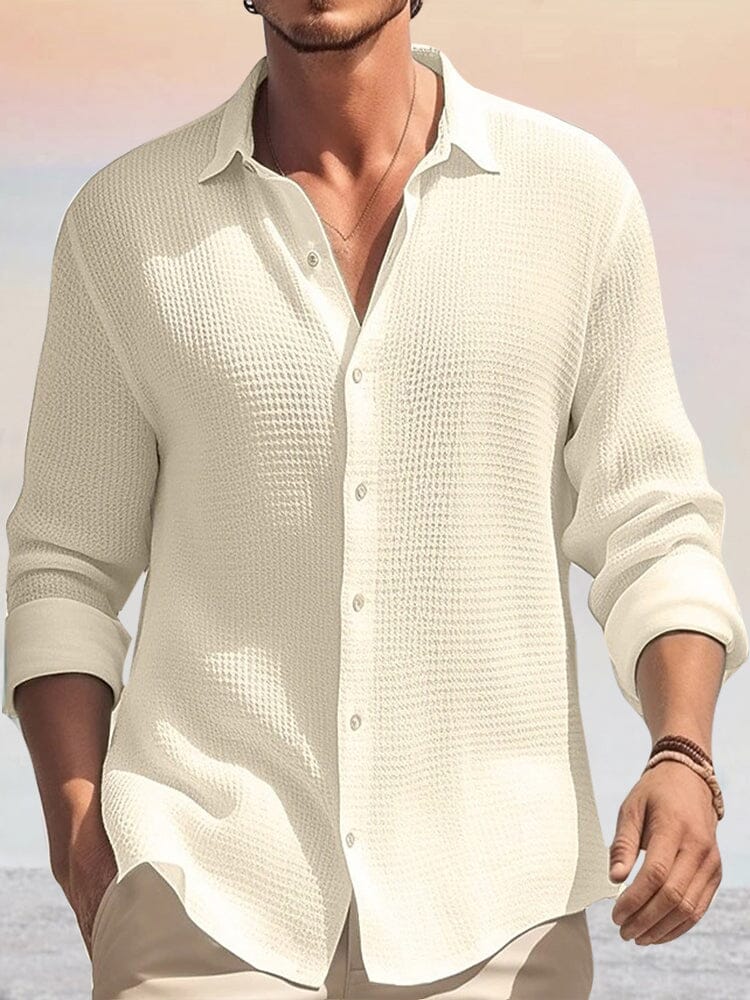Premium Breathable Waffle Shirt - Image 3