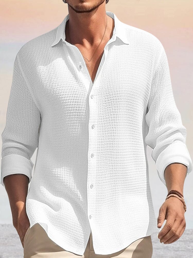 Premium Breathable Waffle Shirt - Image 4