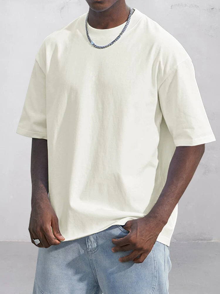 Premium Cotton Plain T-shirt - Image 3