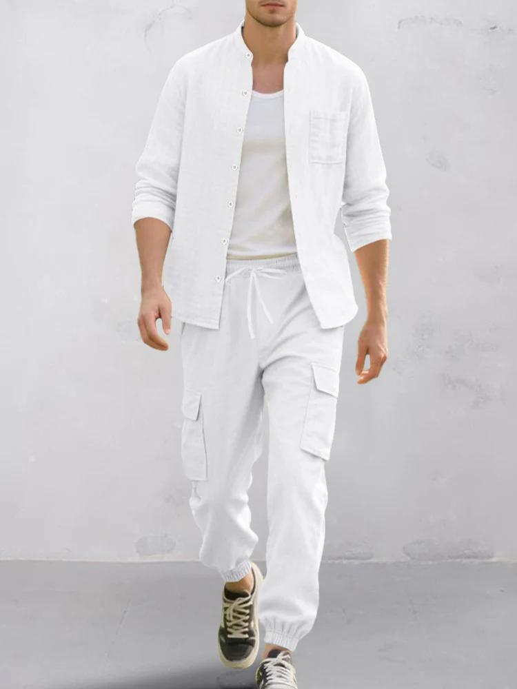Premium Cotton Shirt Pants Set - Image 6