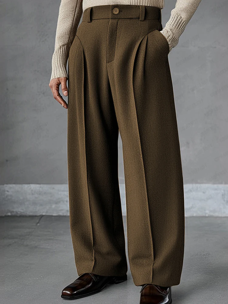Premium Essential Wide-Leg Pants - Image 2