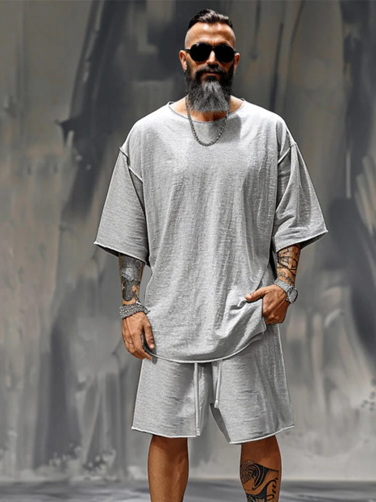 Relaxed Fit Solid 2-Piece Tracksuit - Image 3