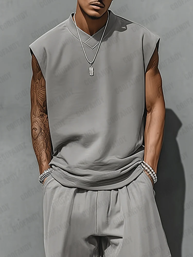 Relaxed Style Tank Top Balloon Pants Set - Image 10