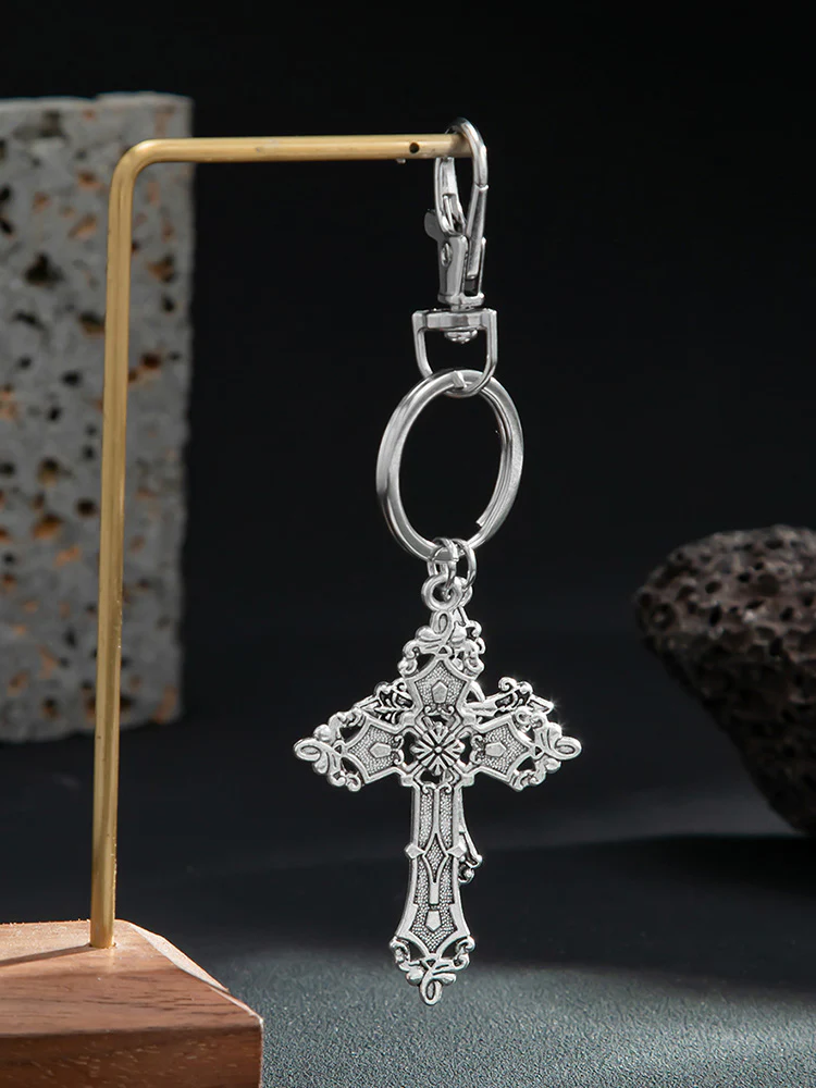 Retro Cross Pendant Keyring Jeans Pants Chain - Image 7